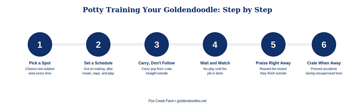 Chart of potty training step-by-step