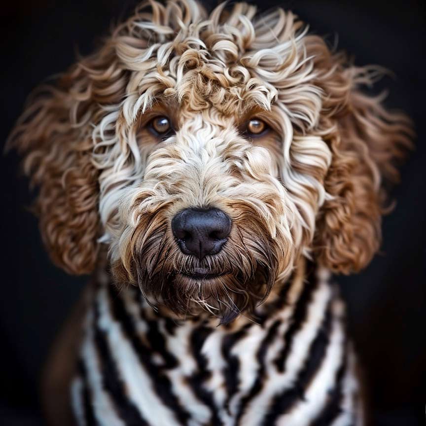 World’s First ZebraDoodle: Part Zebra and Poodle!