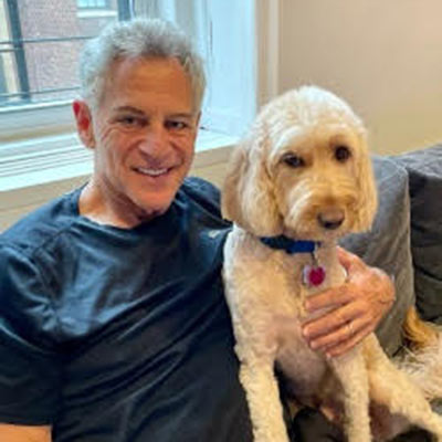 Bill Ritter with Fox Creek Farm Goldendoodle