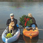 Kayaking with Goldendoodles